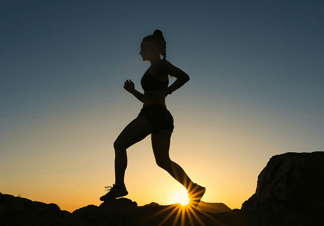 Mission - Person running uphill